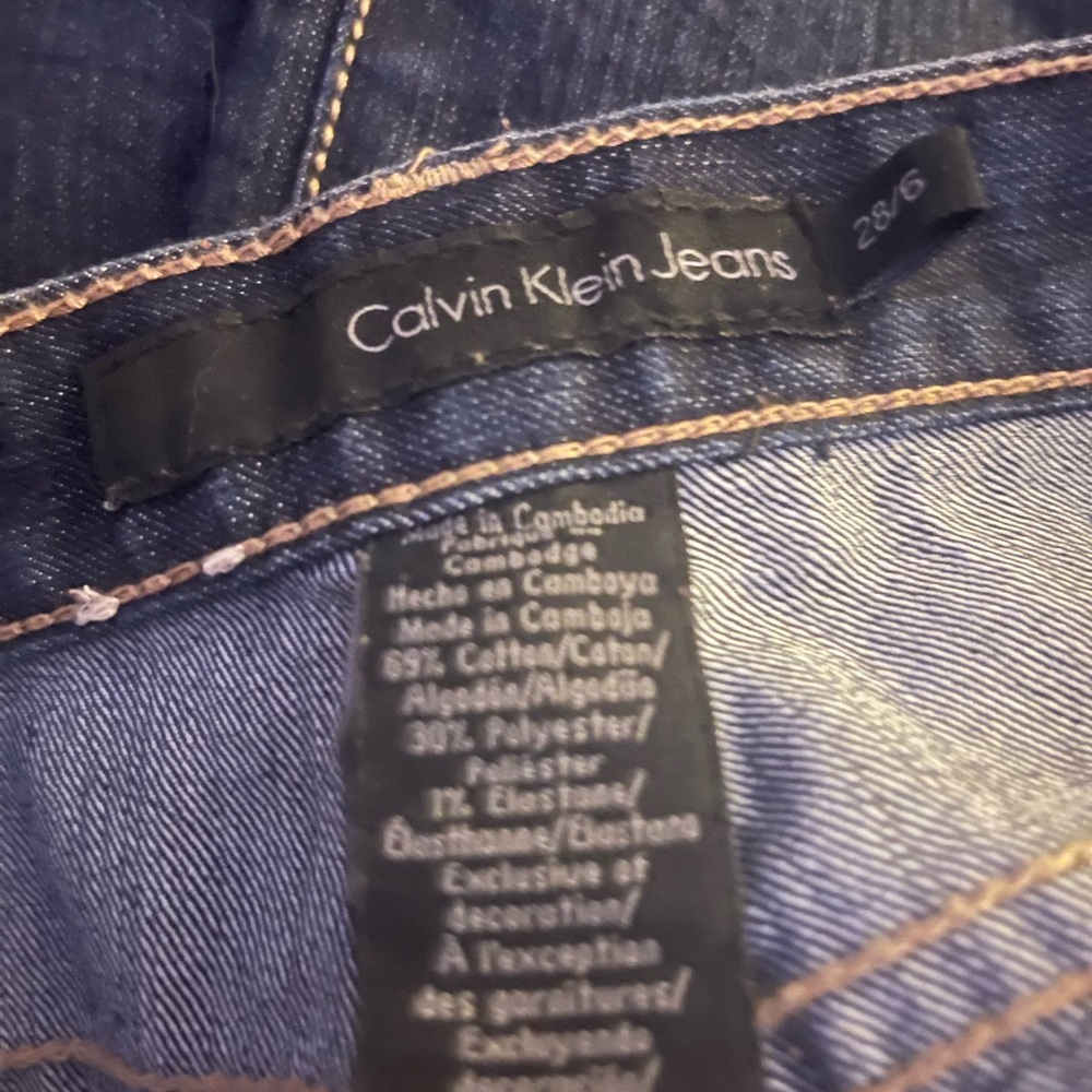 Calvin Klein Blue Boot Cut Jeans - Picture 3 of 3